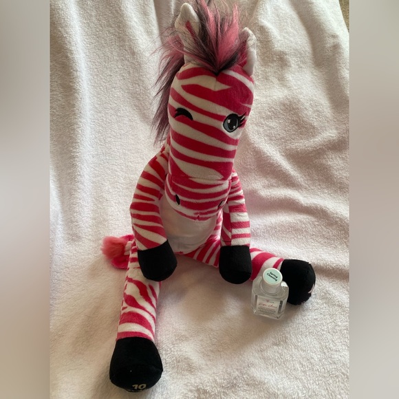 Pink Zebra Other Paisley Plush Doll With Hand Sanitizer Pink Zebra